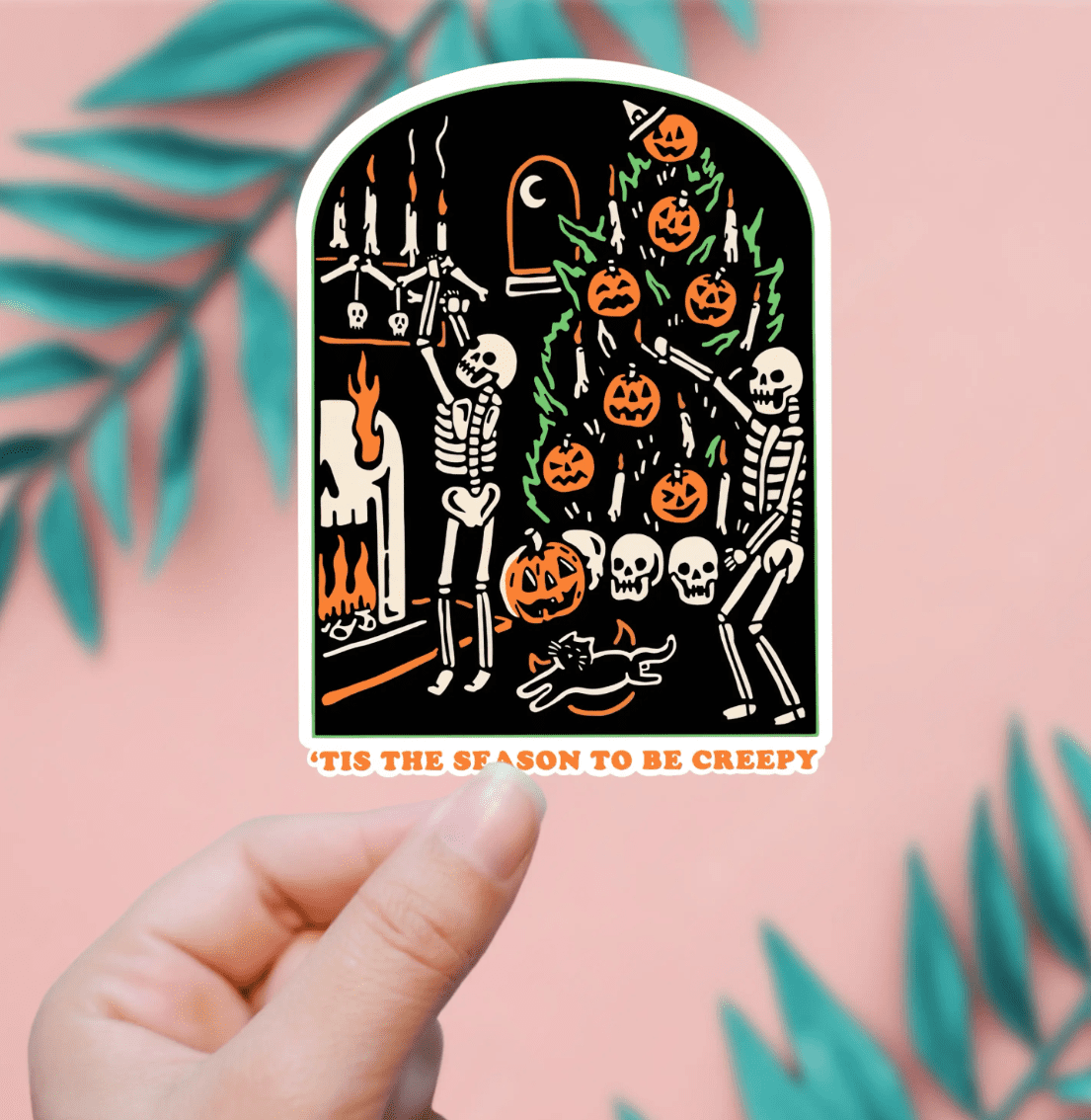 Tis the Season Creepy Sticker – Typo Market