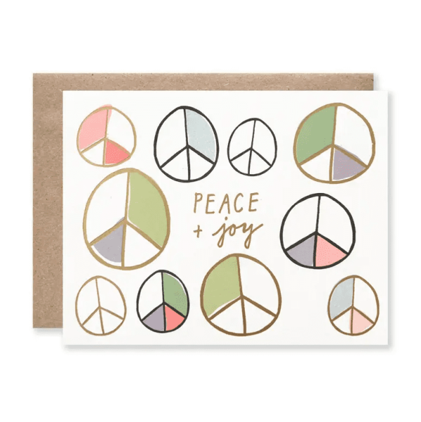 Peace and Joy w/ Gold Foil