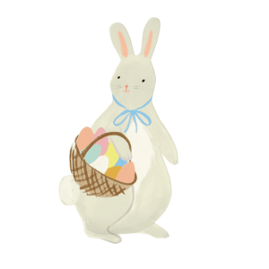 Bunny with Basket Plates