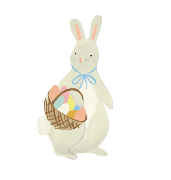 Bunny with Basket Plates