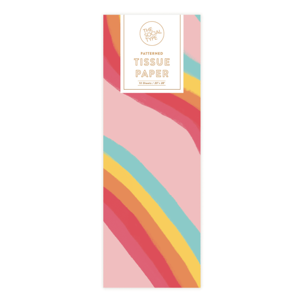 Rainbow Ribbon Tissue Paper