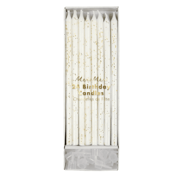 Gold Glitter Candles