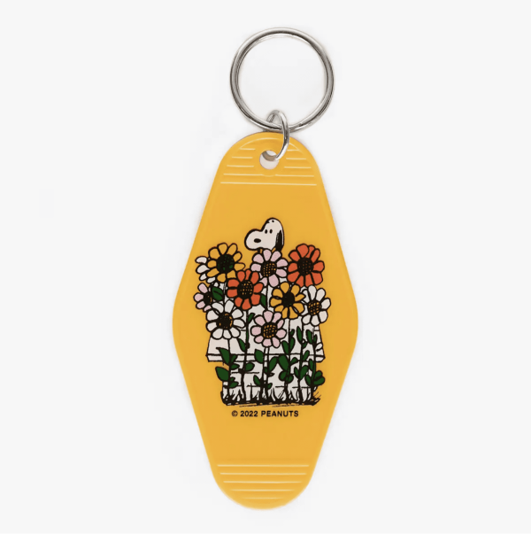 Snoopy Daisy Garden Key Tag