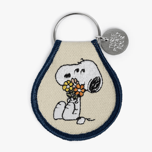 Patch Keychain - Snoopy Flower Bouquet