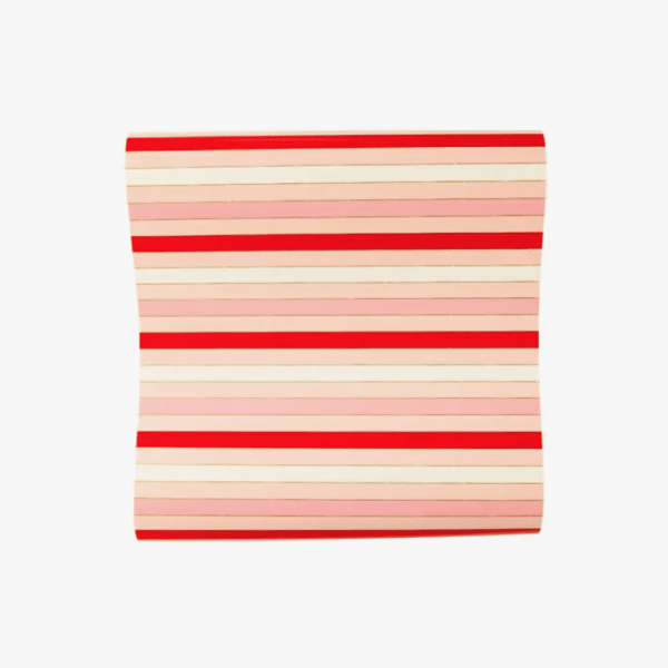 Valentine Red & Pink Stripe Table Runner