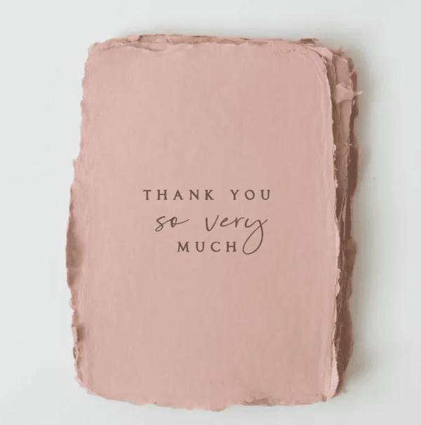 Thank You So Very Much