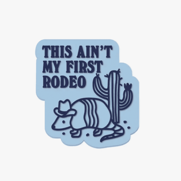 Armadillo Rodeo Magnet