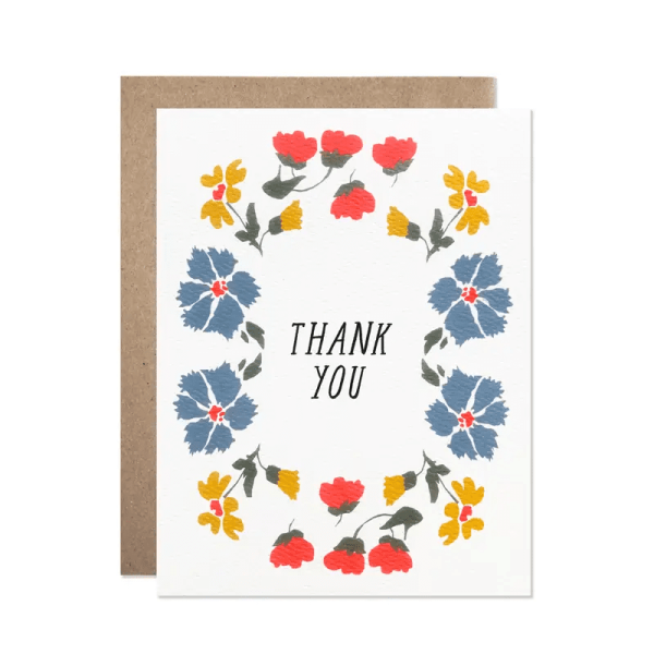 Thank You Cornflower and Neon Flowers