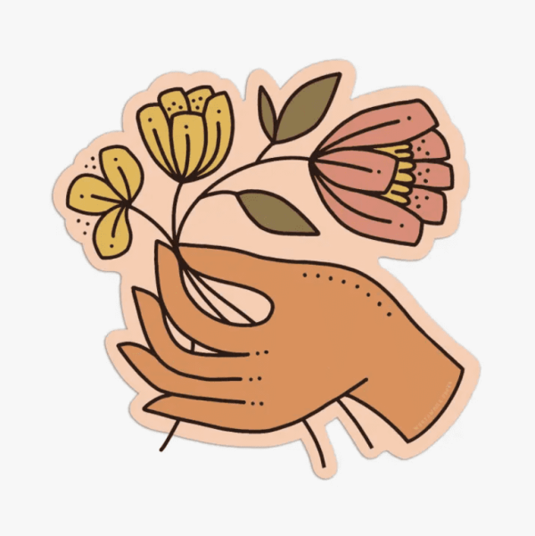 Picking Flowers Sticker