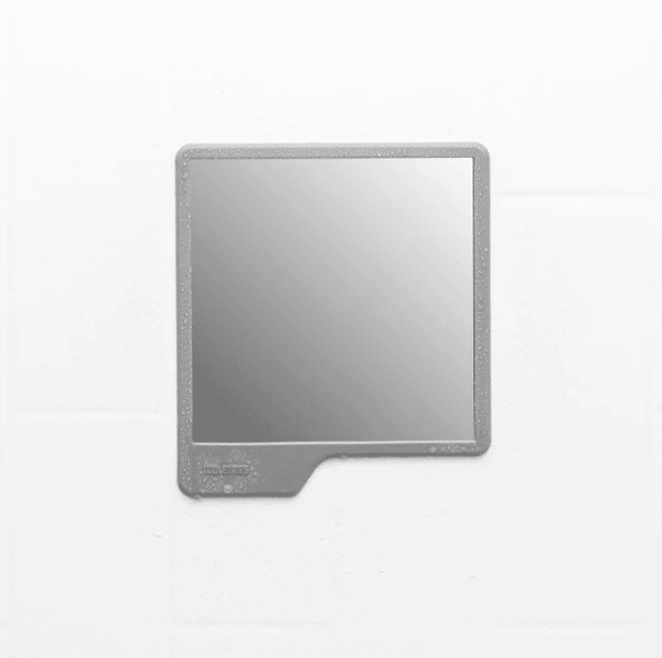 The Oliver Shower Mirror, Gray