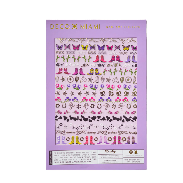 Howdy Nail Art Stickers