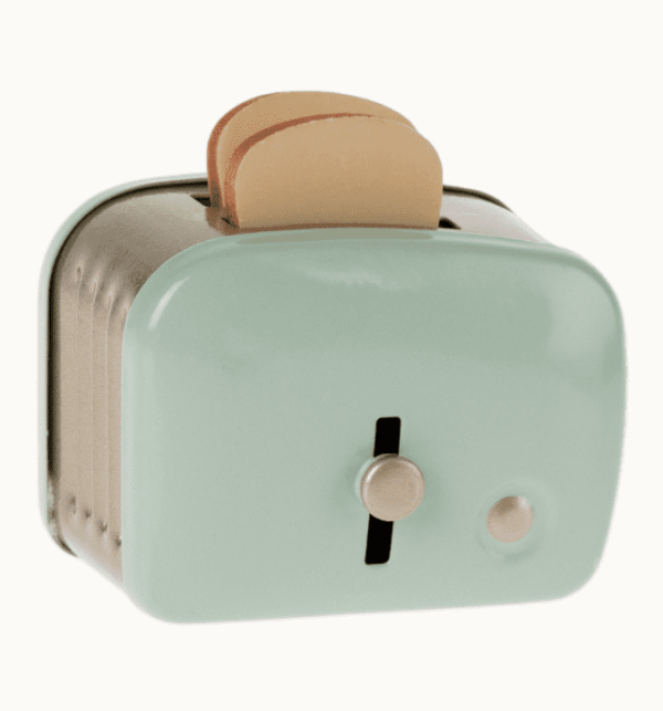 Miniature Toaster & Bread, Mint