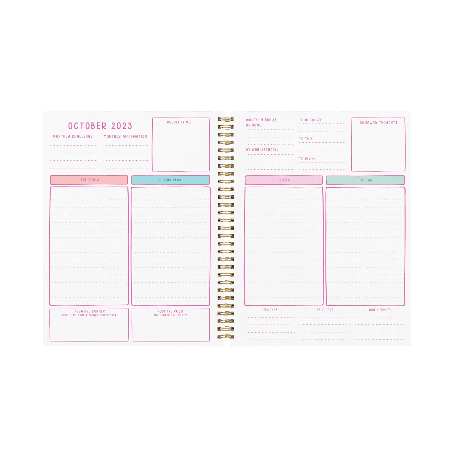 202324 Trippy Vibe Academic Planner Typo Market