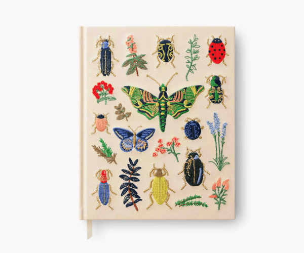 Curio Embroidered Fabric Sketchbook
