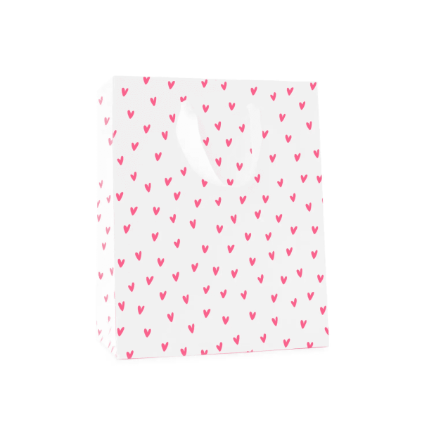 Neon Heart Gift Bag