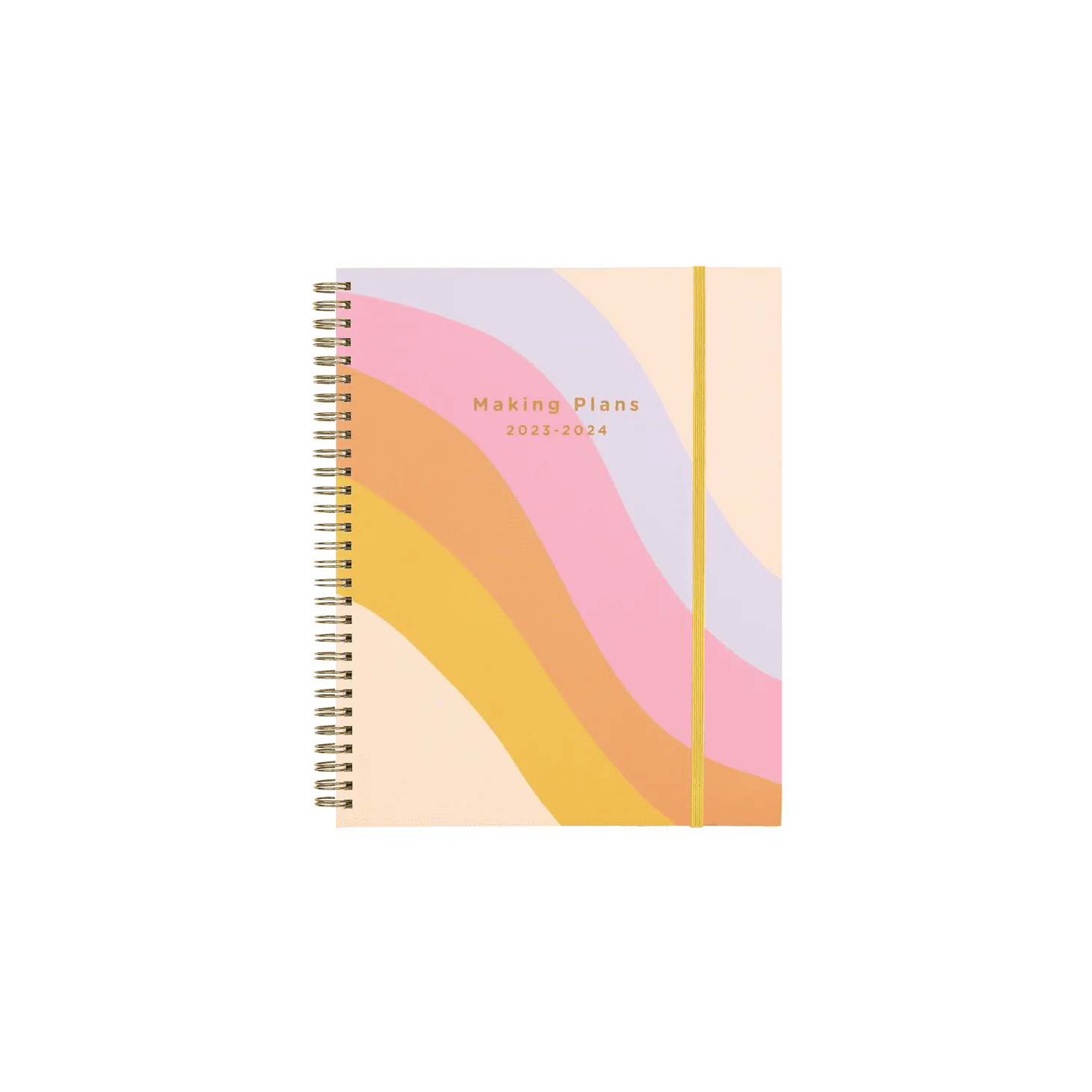 202324 Rainbow Waves Academic Planner Typo Market
