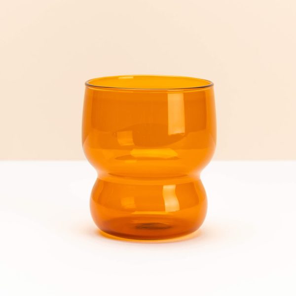 Glass Tumbler, Amber
