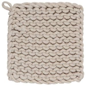 Knit Parker Dove Gray Potholder