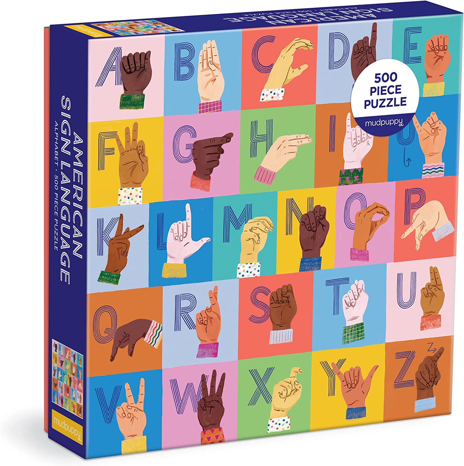 American Sign Language Puzzle Typo Market