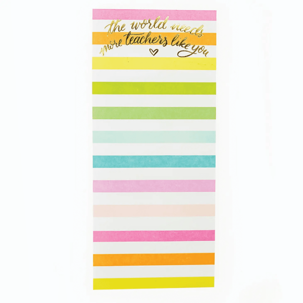Teacher Skinny List Pad