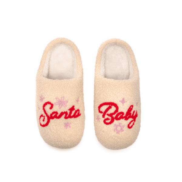 Santa Baby Slippers, Md/Lg