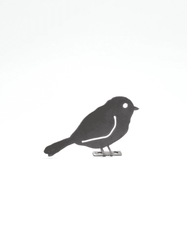 Chickadee Metal Bird Statue