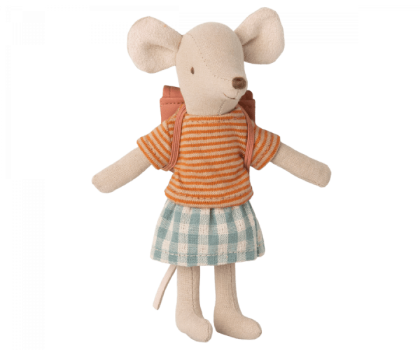 Tricycle Mouse, Big Sister/Old Rose Bag