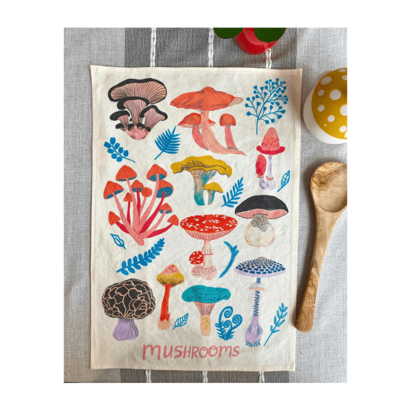 Mushroom Tea Towel