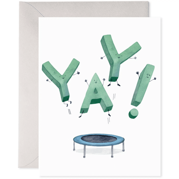 Jumping Yay Card