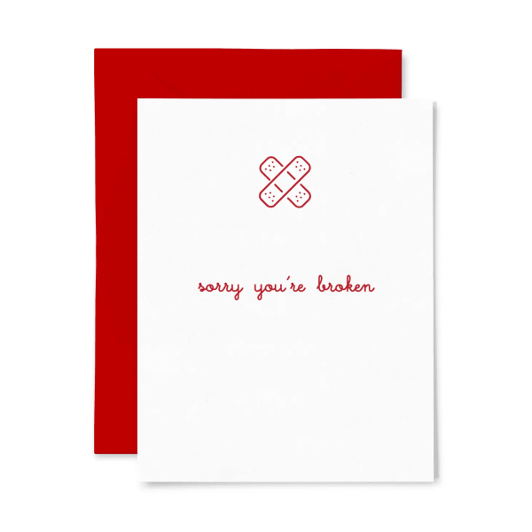 Broken Get Well Card