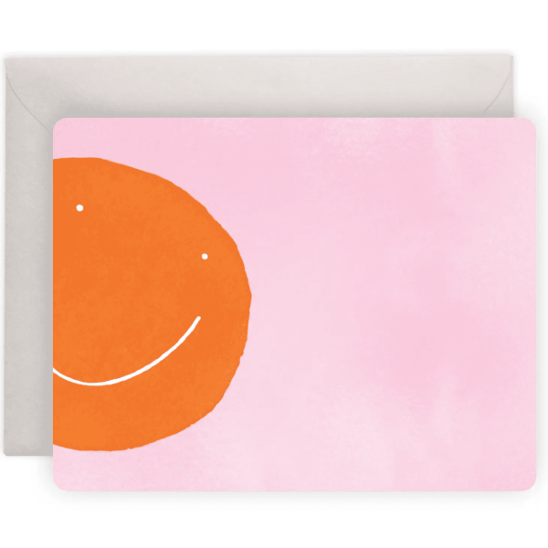 Orange Smiley Flat Notes