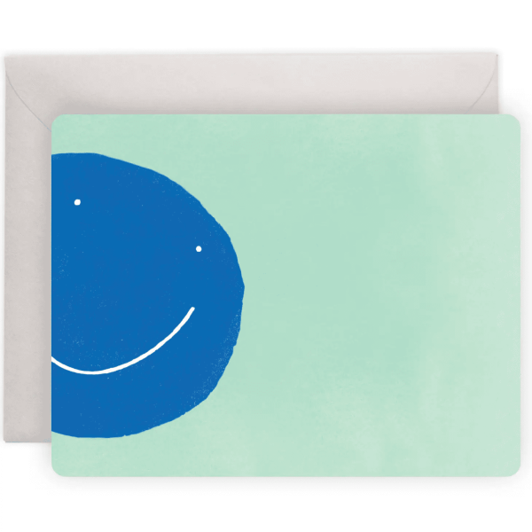 Blue Smiley Flat Notes