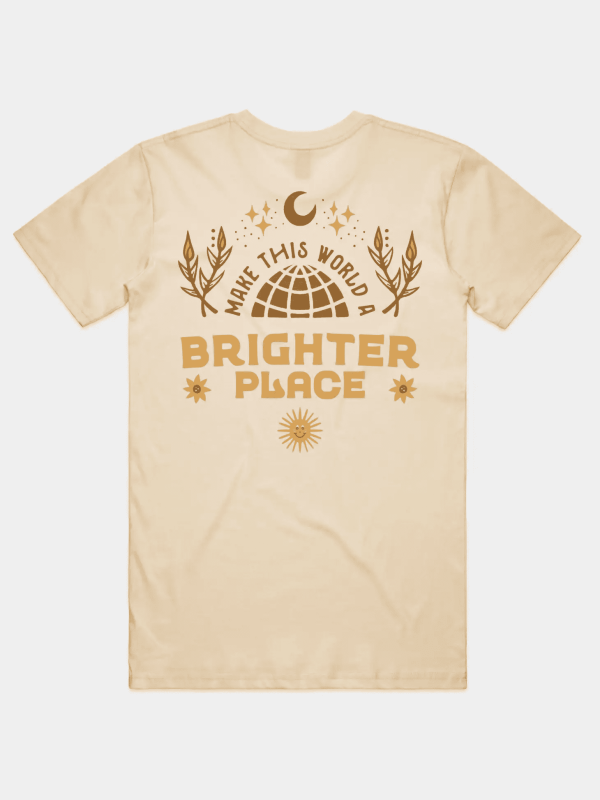 Brighter Place Tee, Ivory/L