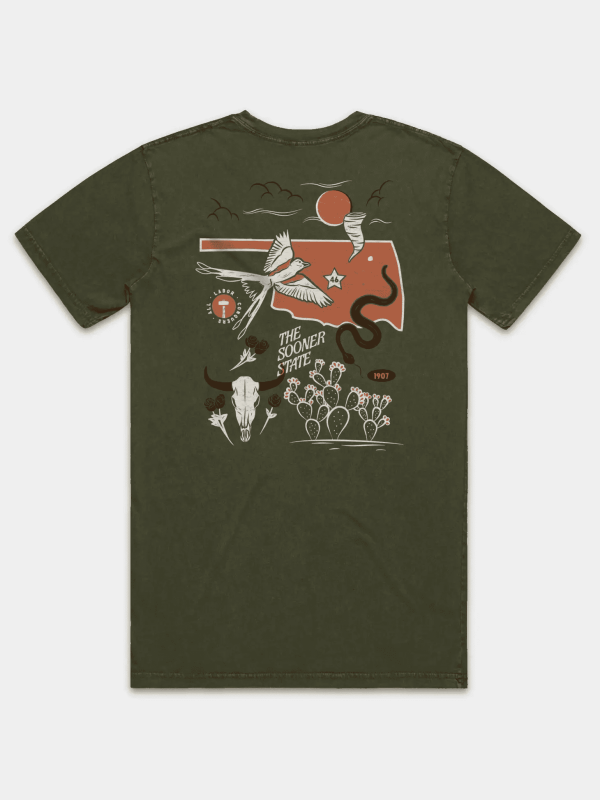 Oklaland Tee, Vintage Olive/L
