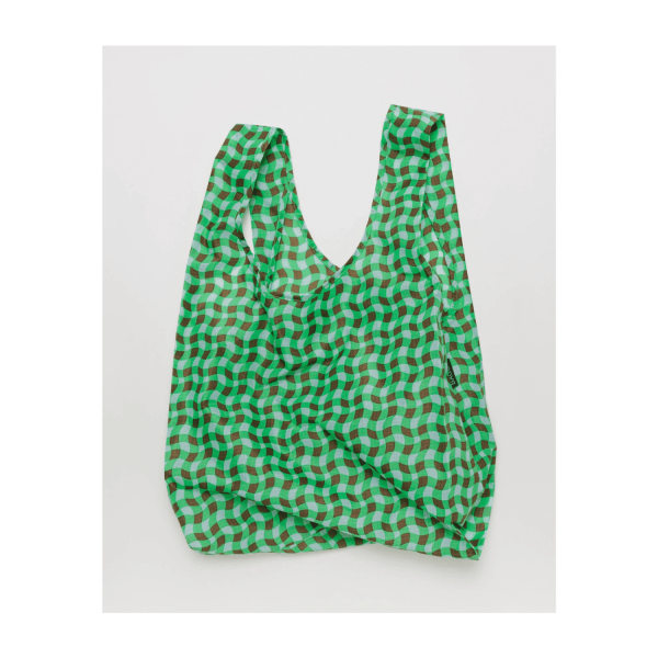 Standard Baggu - Wavy Gingham Green