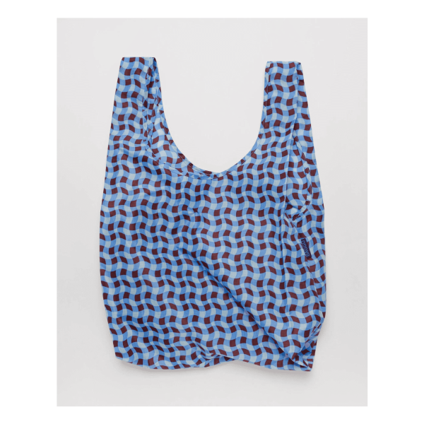 Standard Baggu - Wavy Gingham Blue