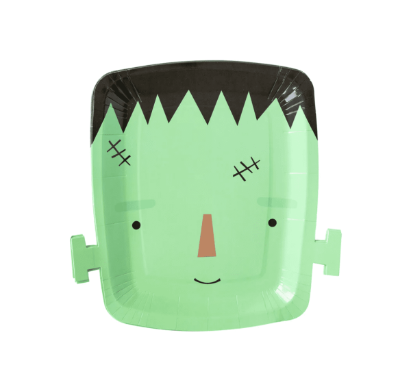 Frankenstein Shaped Paper Plates