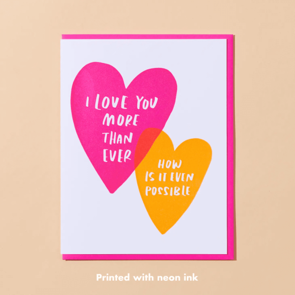 More Than Ever Hearts Anniversary Card