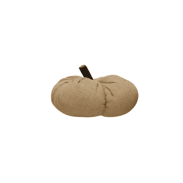 Nutmeg Fabric Pumpkin, 6 1/4"