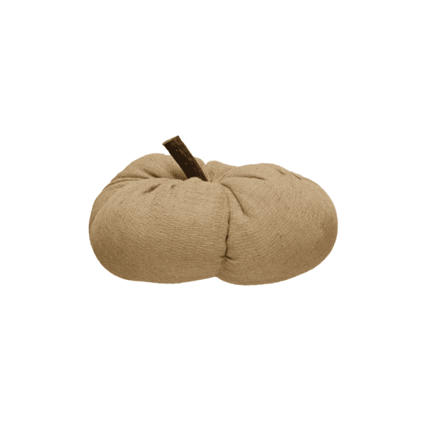 Nutmeg Fabric Pumpkin, 7 3/4"
