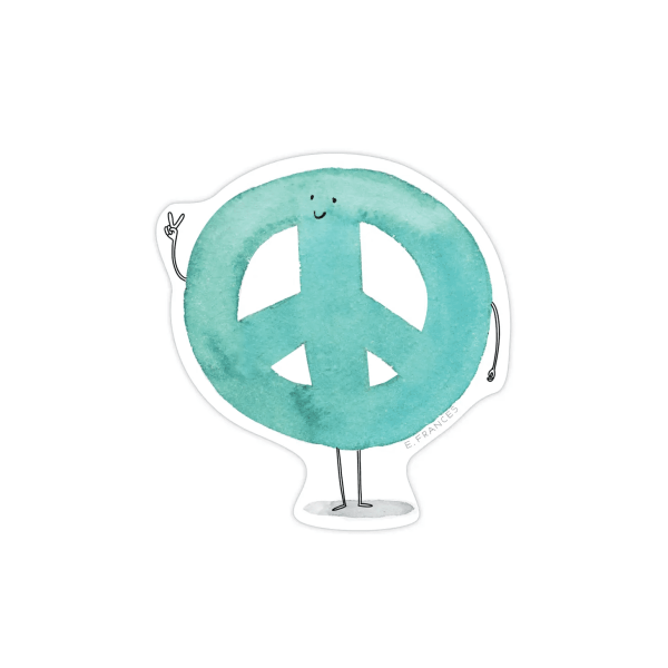 Peace Out Sticker