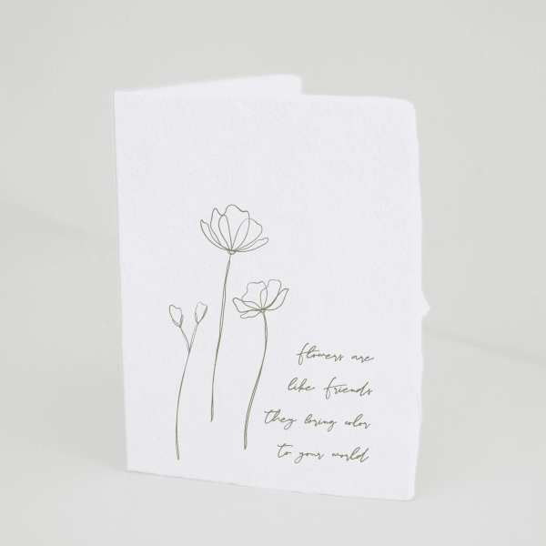 Flowers Are Like Friends, Folded