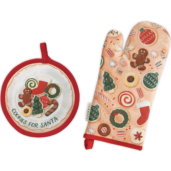 Santa's Cookies Potholder Set