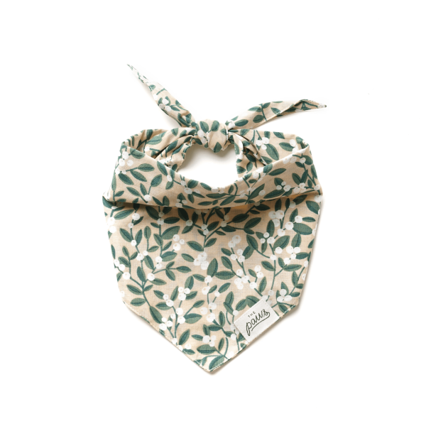 Winter Berry Dog Bandana, Lg