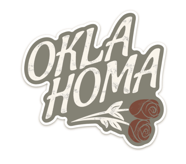 Oklahoma Rose Sticker