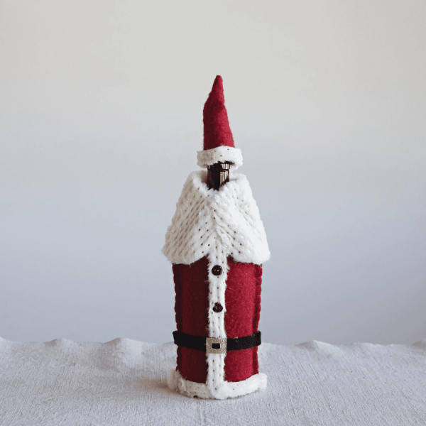 Santa Wine Bottle Outfit