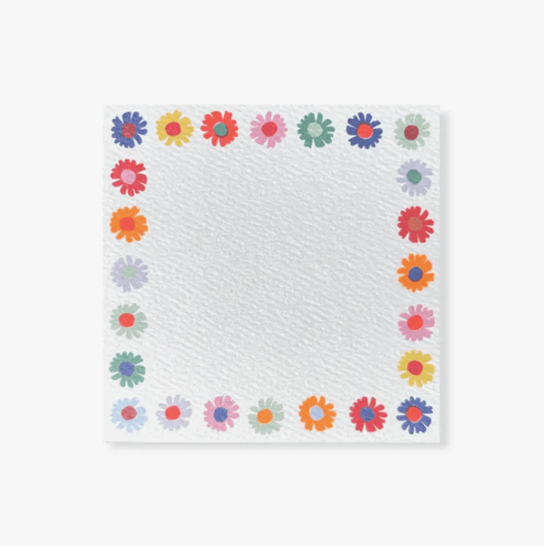 Rainbow Daisies Square Notes