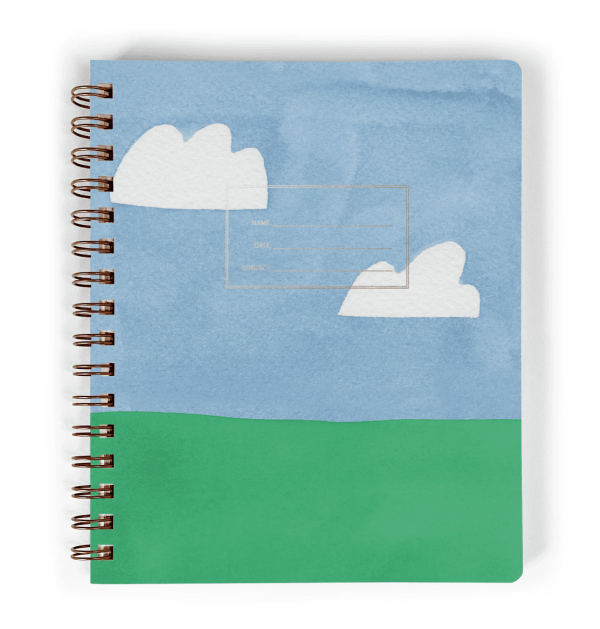 Sky and Meadow Notebook