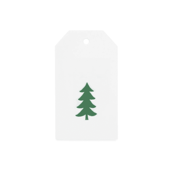 Green Tree Gift Tag Set