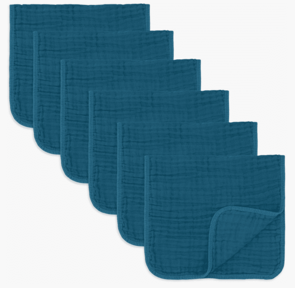 Neptune Muslin Burp Cloths, Pk of 6